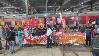 A 24-hour strike called by several central trade unions has brought the city of Bhubaneswar to a standstill, with union members staging protests and organizing a rail roko at the Bhubaneswar railway station.