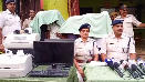 Police arrested five persons on Friday for allegedly looting a PNB Bank in the city, seizing two bikes, computers, a printer, and CC cameras from them