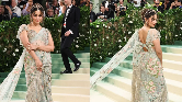 Alia shared her MET Gala look on Instagram, radiantly donning the saree on the carpet. The saree's colour palette paid homage to "nature’s beauty