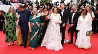 In another image, Sharmila was seen speaking about the film with Simi Garewal by her side. One special photo also featured Saba and Sharmila posing with acclaimed filmmaker Wes Anderson, who stood between them.