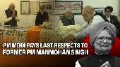 PM Modi pays last respects to former PM Manmohan Singh at his residence