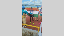 Indian athlete in Port of Spain