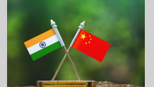 India-China Flags