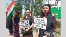 Naga apex body protests in Manipur