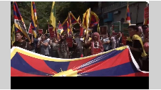 Tibetan protest in Delhi