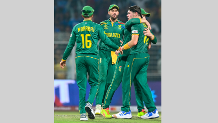 South Africa on field