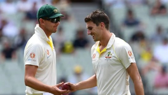 Cummins wth Hazlewood