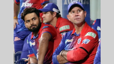 Rishabh Pant with Ricky Ponting
