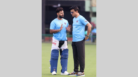 Pant with Ganguly