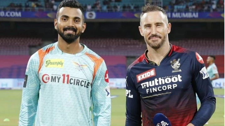 K L Rahul with Faf du Plessis