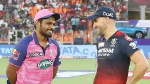 Sanju Samson with Faf du Plessis