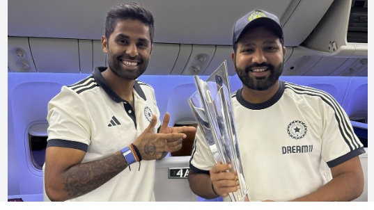 A special cake representing the World Cup Trophy has been prepared for the Indian cricket team to cut upon their arrival at the ITC Maurya hotel.