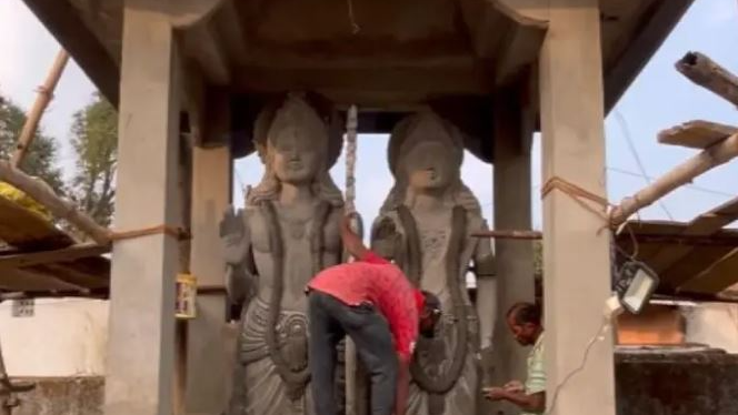  Inspired by the inauguration of the Ram Mandir in Ayodhya, a village in Odisha's Gajapati is preparing to install idols of Devi Sita and Lord Ram in the local temple.