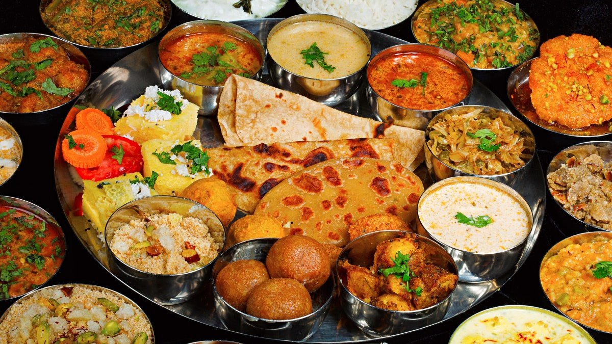 Rajasthani cuisine is known for its rich flavors, extensive use of spices, and diverse range of vegetarian dishes. 