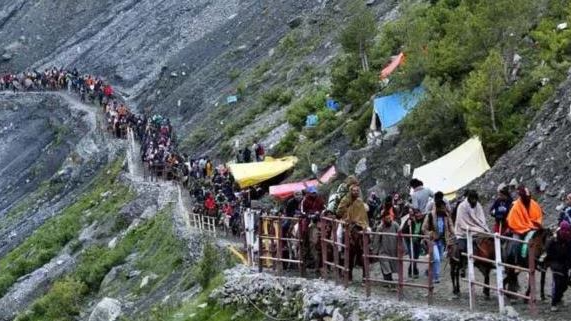 More than 280,000 devotees have visited the revered cave shrine-Amarnath in the last 14 days , as a fresh group of 4,669 Yatris departed for the Valley on Saturday
