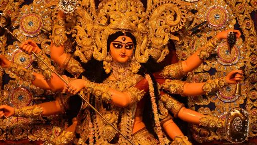 Durga Puja is celebrated with great enthusiasm as a symbol of the triumph of good over evil. During this festival, the nine forms of Goddess Durga are worshipped. 