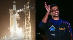 Moments after liftoff at 12:01 PM IST, Shukla greeted India with a heartfelt “Namaskar from space!” speaking in Hindi aboard the Dragon capsule as it soared into orbit.