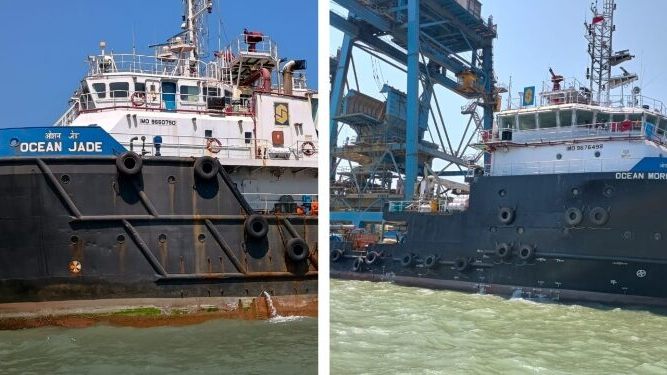 Ships at Paradip port