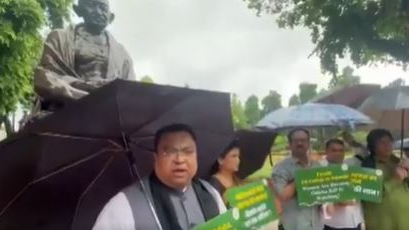 BJD protest at Parliament