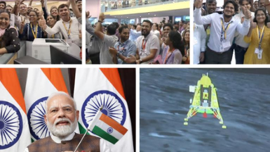 Prime Minister Narendra Modi arrived in Bengaluru on Saturday to meet and congratulate the scientists of the Indian Space and Research Organisation (ISRO).