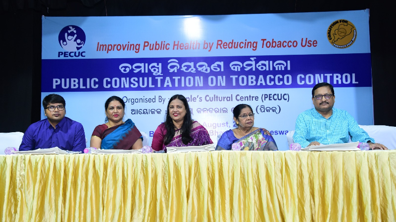Tobacco Free Odisha holds public consultation to enhance public health by reducing tobacco use