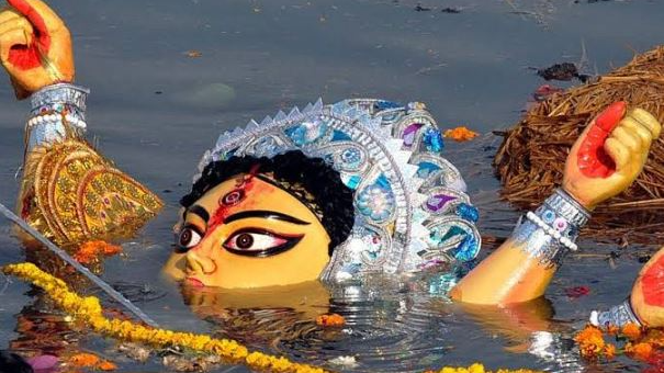 The five-day-long Durga Puja festival has come to an end with the customary idol immersion ceremony of Maa Durga.