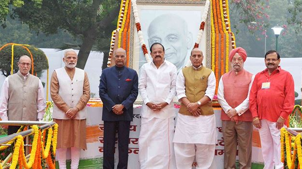  PM Modi today paid tributes to Sardar Vallabhbhai Patel on his birth anniversary