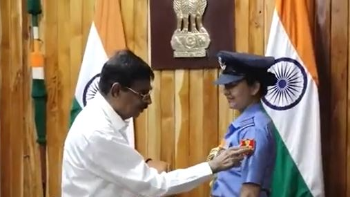 Manisha Padhi, an officer in the Indian Air Force hailing from Odisha, achieved a historic milestone by becoming the nation's first female Aide-De-Camp (ADC). 