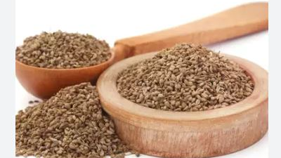 Ajwain, also known as carom seeds, is a spice commonly used in Indian cuisine.