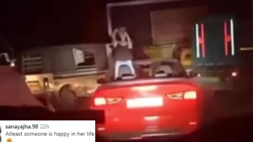 A circulating video on social media has sparked a lively discussion about public conduct and etiquette, featuring a woman enthusiastically dancing in a convertible or open-top car on the busy streets of Delhi.