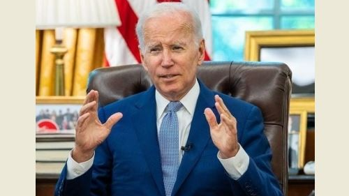 Biden wins first Democratic primary in march to second term