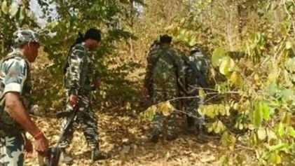 In an operation conducted by security forces in Bijapur district on Tuesday, the bodies of four Naxals were recovered along with the recovery of one LMG automatic weapon/BGL launcher and various other weapons