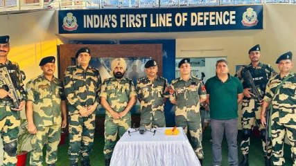  In a recent operation near the India-Pakistan border in Punjab's Amritsar district, the Border Security Force (BSF) announced the seizure of a China-made drone along with a 500-gram packet of heroin.   