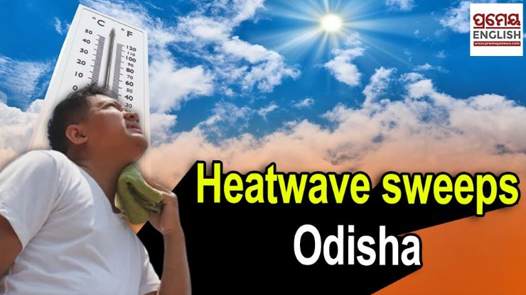 The heatwave conditions prevailed across Odisha on Monday due to a high temperature. 