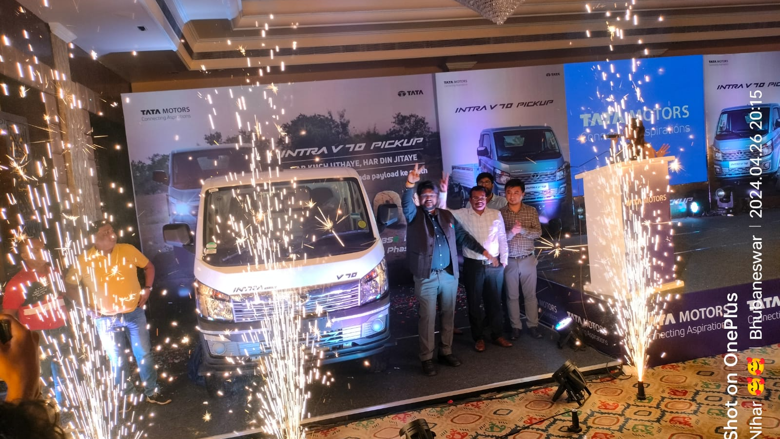 Tata Motors Limited, a leading commercial vehicle company in India, introduced its latest addition to the Intra range, the Intra V70, in Bhubaneswar.