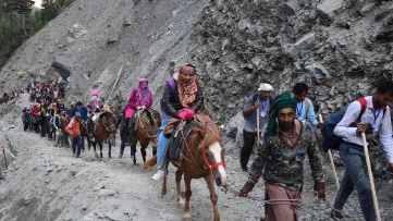 Since its commencement on June 29, the Amarnath Yatra has seen 51,000 devotees so far, with an additional batch of 6,537 pilgrims departing for Kashmir in two escorted convoys on Tuesday.