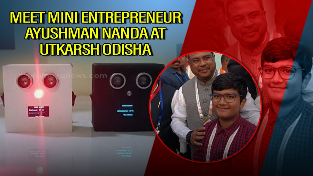 Meet Ayushman Nanda, a 13 years old boy who is one of the standout participants at the prestigious Utkarsh Odisha Conclave 2025 and is making waves in the world of innovation.