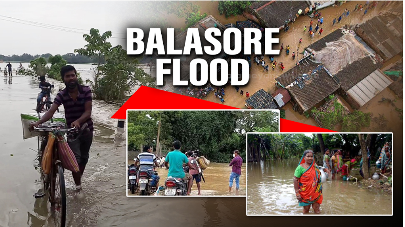 Incessant rainfall in Balasore district has caused a sharp rise in the water levels of the Subarnarekha River, prompting authorities to issue a high alert.