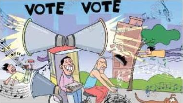 noise pollution from poll campaign
