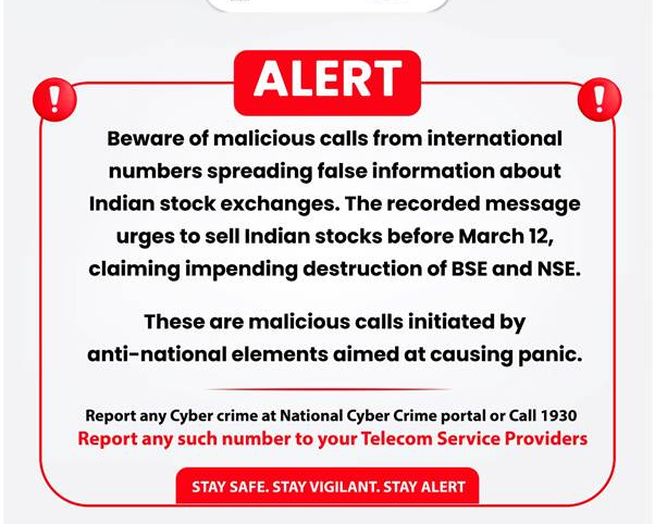 DoT advises citizens regarding malicious calls from international numbers 