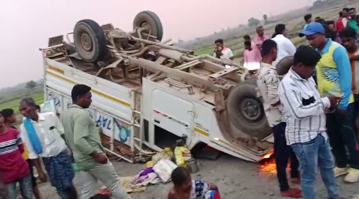 Accident, Laxmi bus, Chowdar, Odisha, Cuttack 