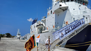 Indian Coast Guard ships arrive in Sri Lanka for training