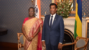 President Murmu arrives in Mauritius to bolster bilateral ties