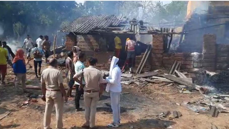 Explosion in illegal firecracker production unit: House gutted, one critical in Khordha