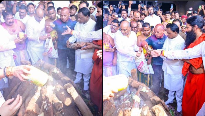 Thousands of devotees throng the Tara Tarini shrine in Ganjam district as today marks the first Tuesday of the Chaitra month.