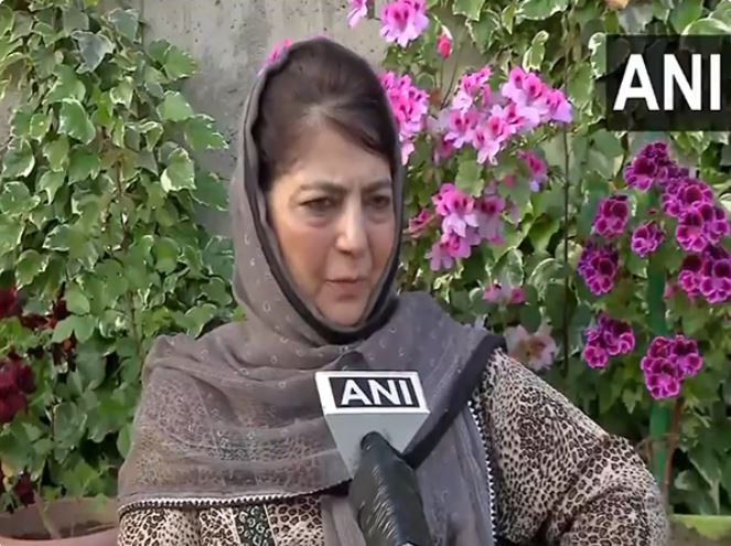Mehbooba Mufti welcomes India & Pak’s resolution to ceasefire: Says-Military power play not a solution 
