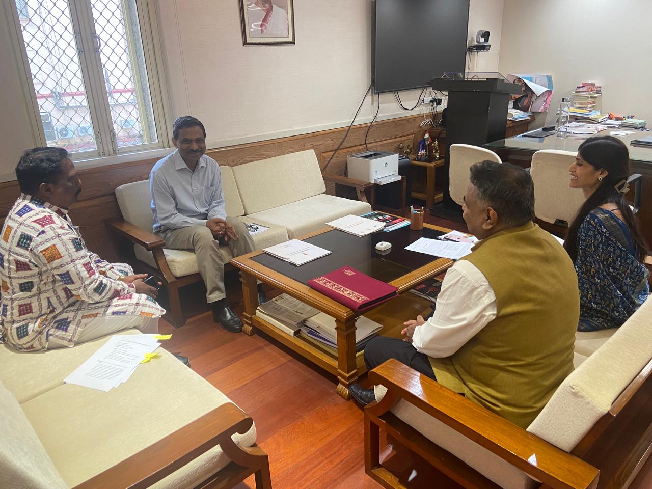 Odisha RD & PR Minister RN Naik meets RD Secy government of India in Delhi: Hopes new achievements in MNERGA & Rural works