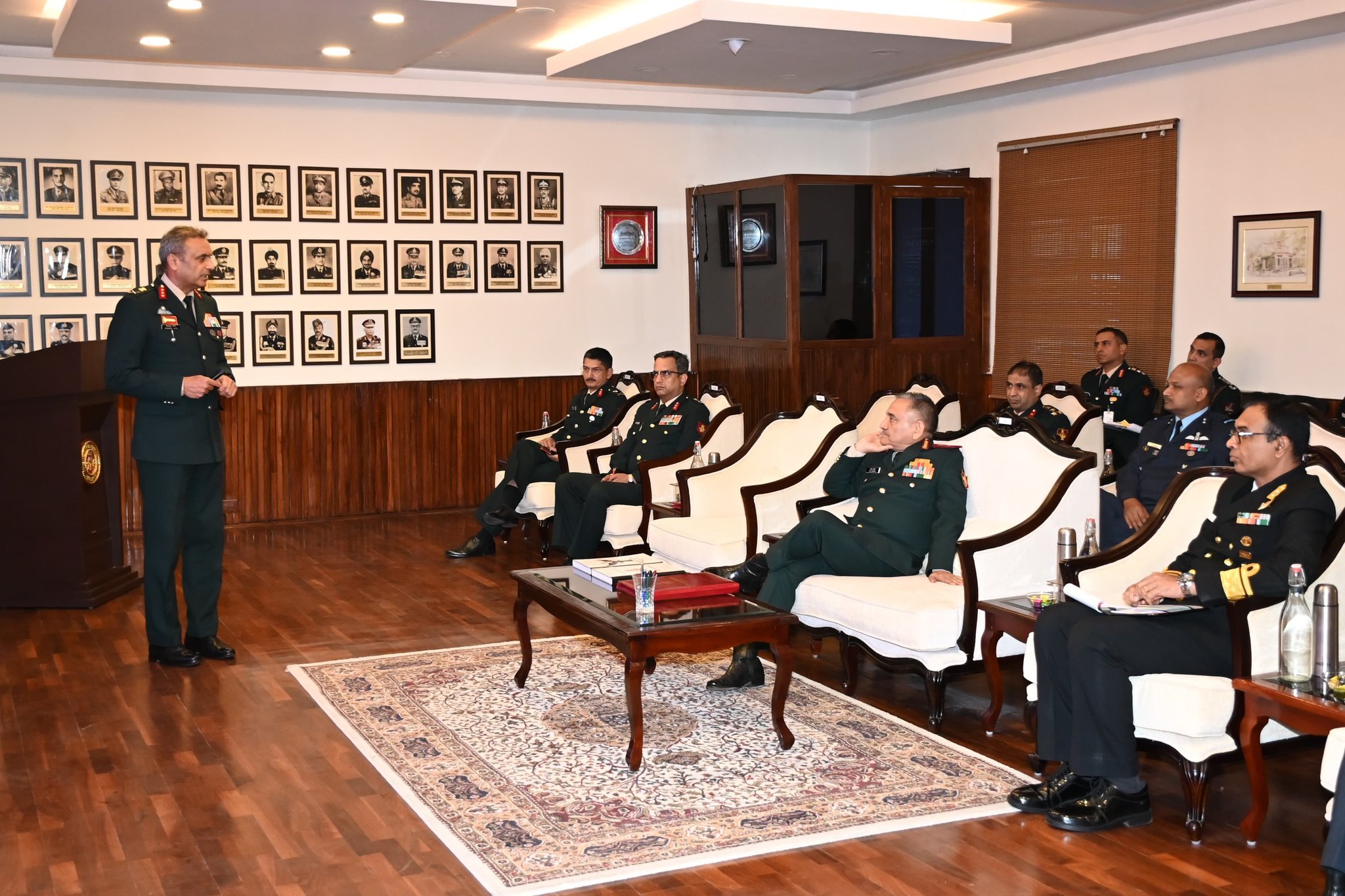 CDS visits Defence Services Staff College, Wellington