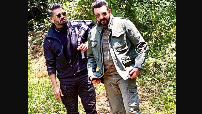 In the upcoming episode Suniel Shetty and Sanjay Dutt along with Chef Brar traverse through the pristine, untouched terrains of rural Coorg as they test their mental and physical resilience over a stretch of 15 km
