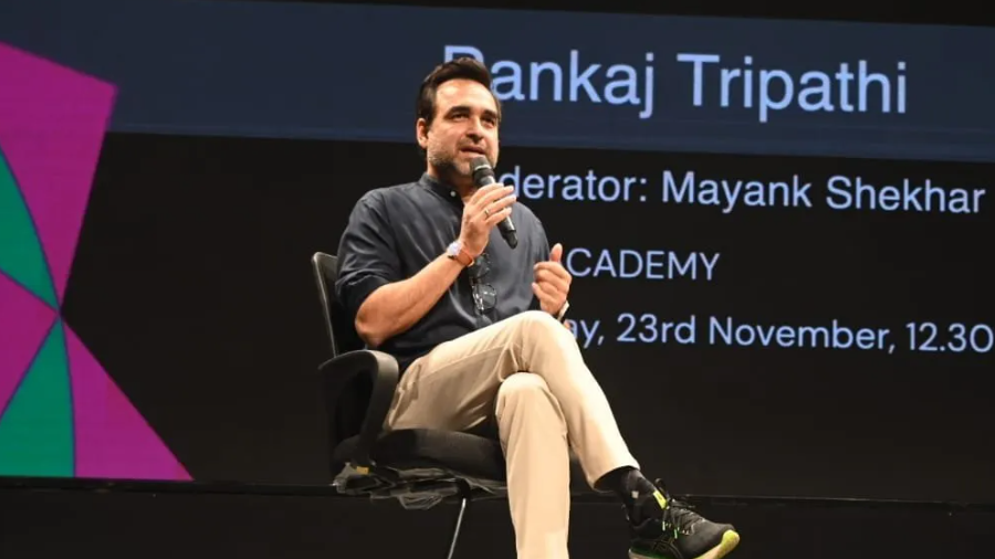 The 54th International Film Festival of India (IFFI) featured an enriching masterclass with actor Pankaj Tripathi, in collaboration with the Satyajit Ray Film and Television Institute, Kolkata